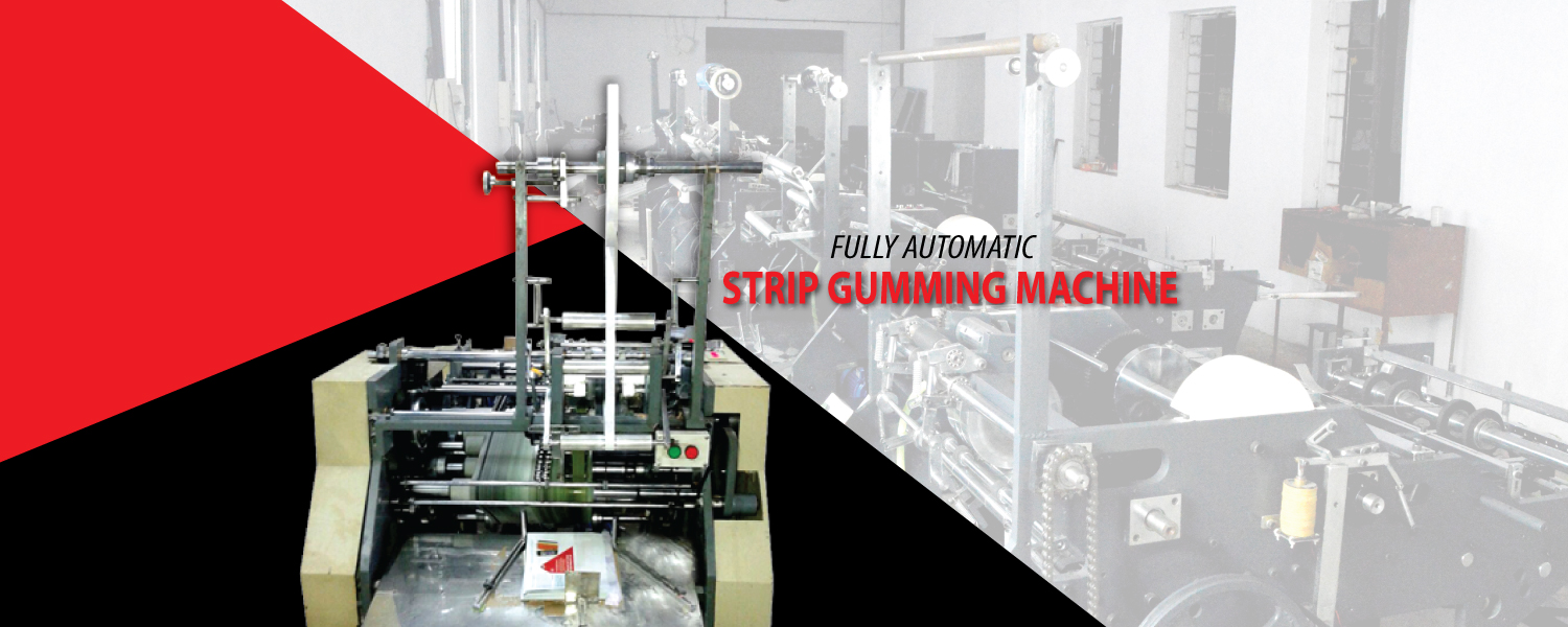 Strip gumming for ready envelope